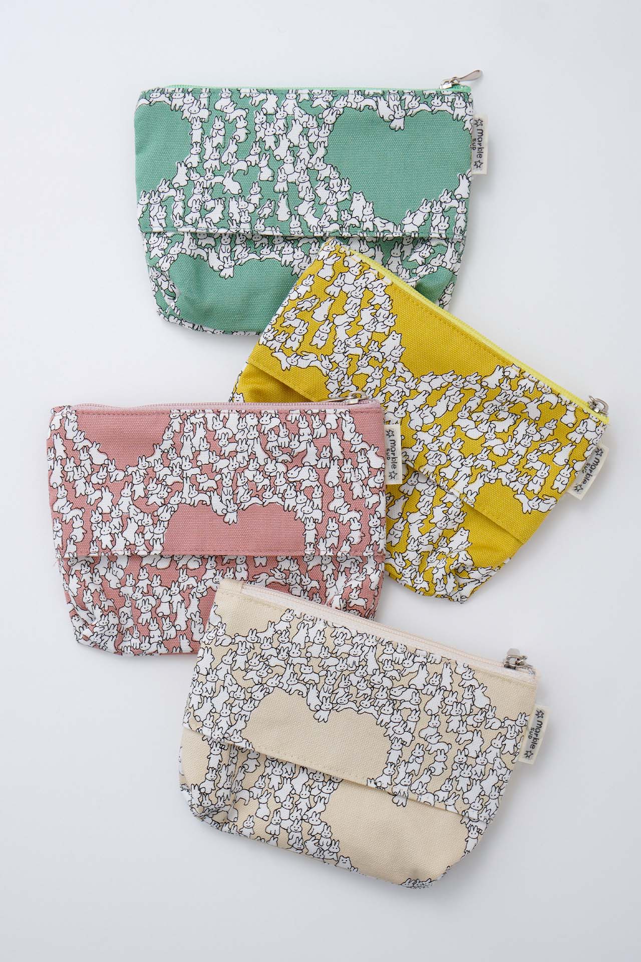 ハンドメイド　ハートのティッシュシェルフ Heart Rabbit ティッシュPouch | marble SUD(マーブルシュッド)公式通販