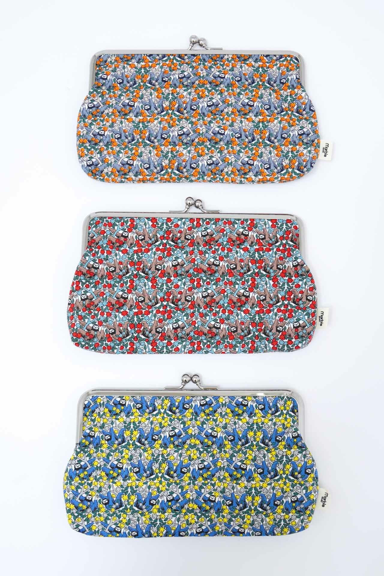 お花とチョウチョのがま口 flower sloth がま口 L | marble SUD(マーブルシュッド)公式通販