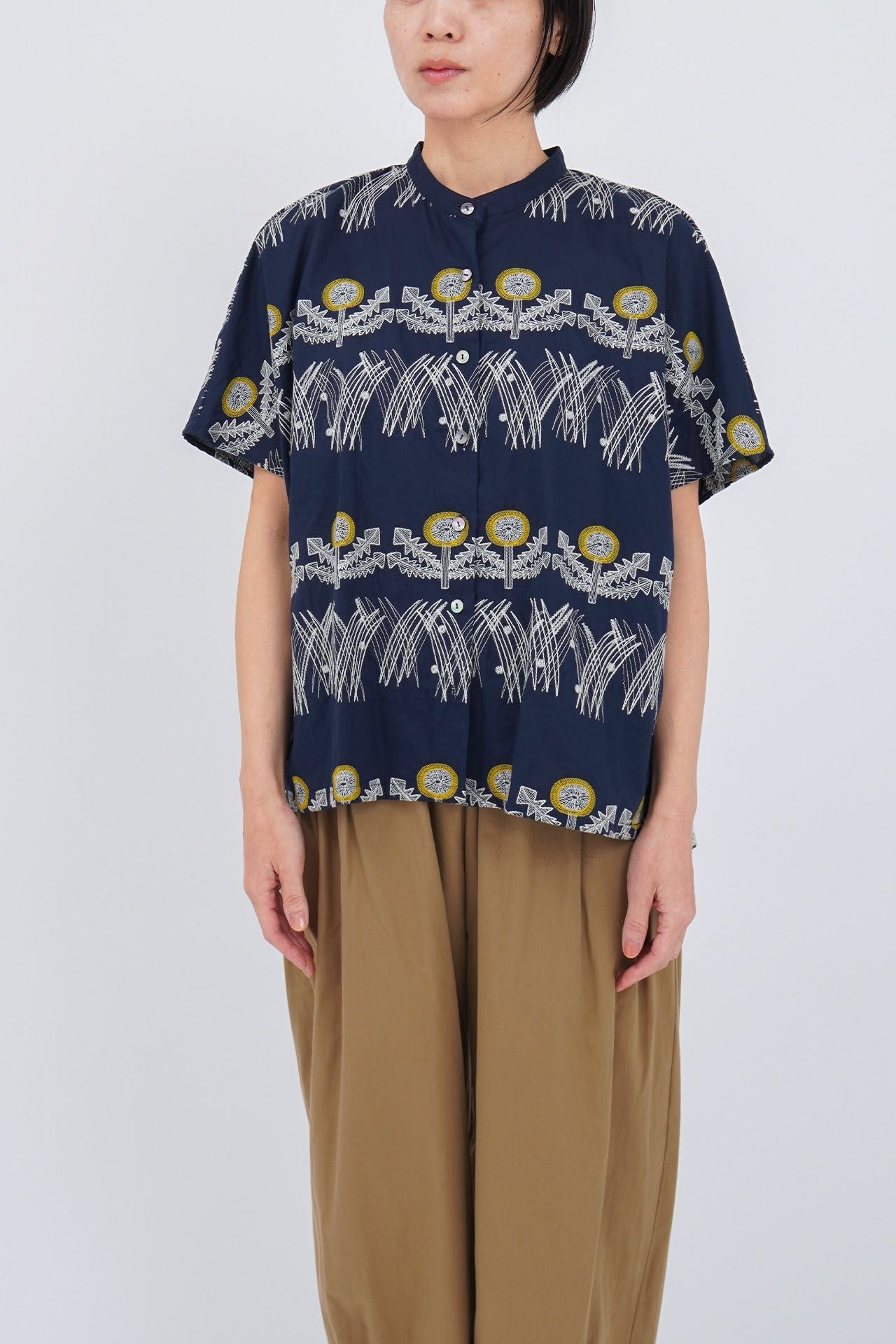 ☆EMB zassou バンドカラーSH | marble SUD(マーブルシュッド)公式通販