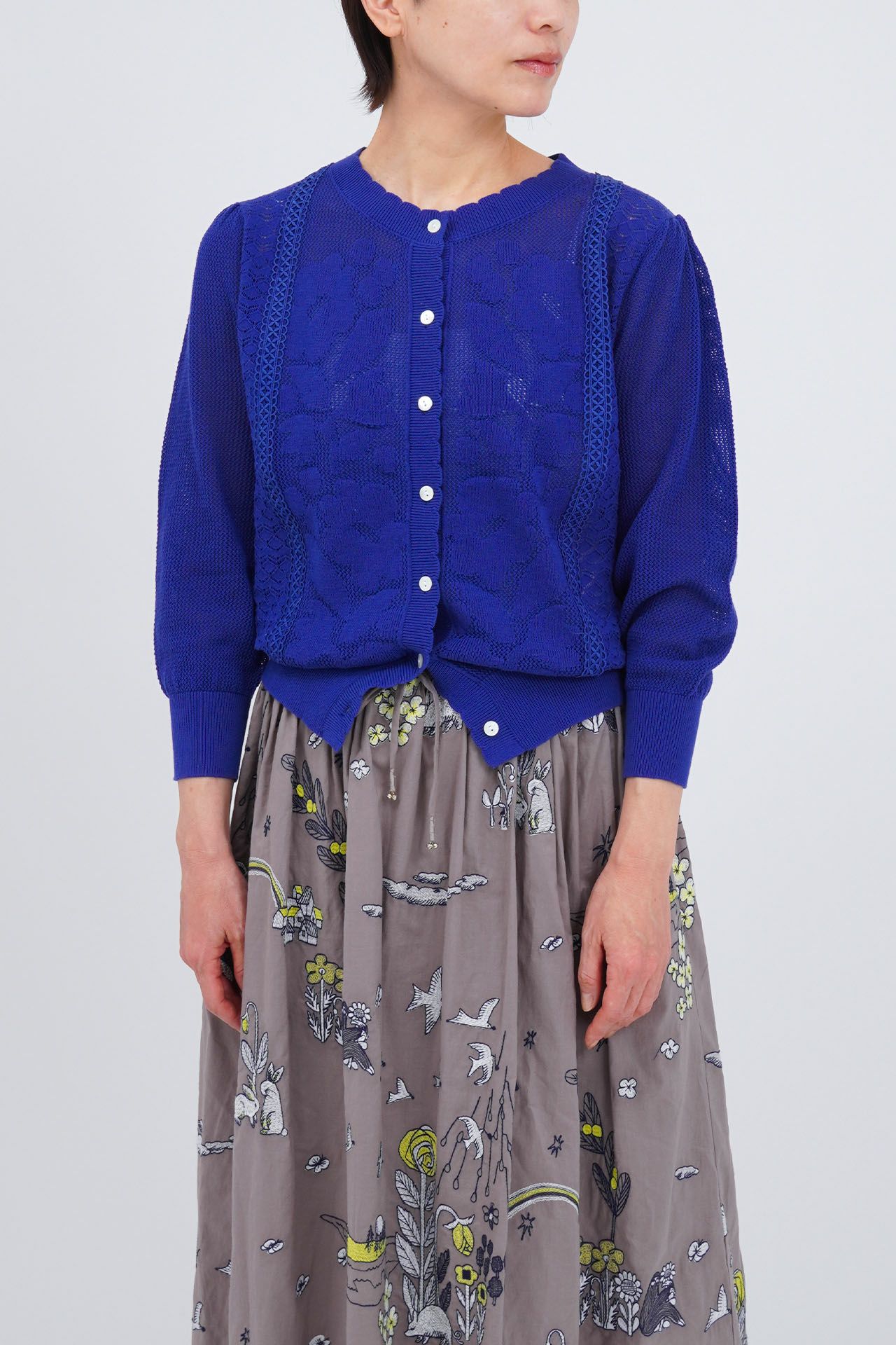 美品 25SS マーブルシュッド carrot yard カーディガン　ウサギ 透かし Flower CD | marble SUD(マーブルシュッド)公式通販