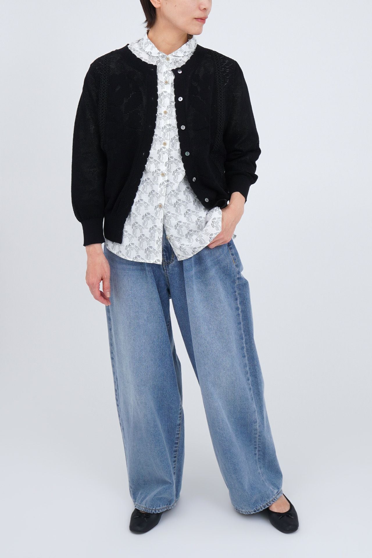 美品 25SS マーブルシュッド carrot yard カーディガン　ウサギ 透かし Flower CD | marble SUD(マーブルシュッド)公式通販