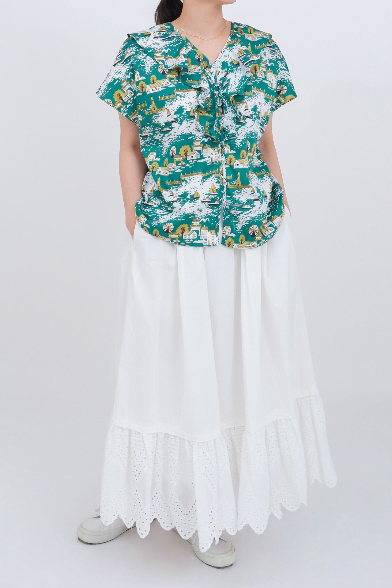 GREEN/model:158cm