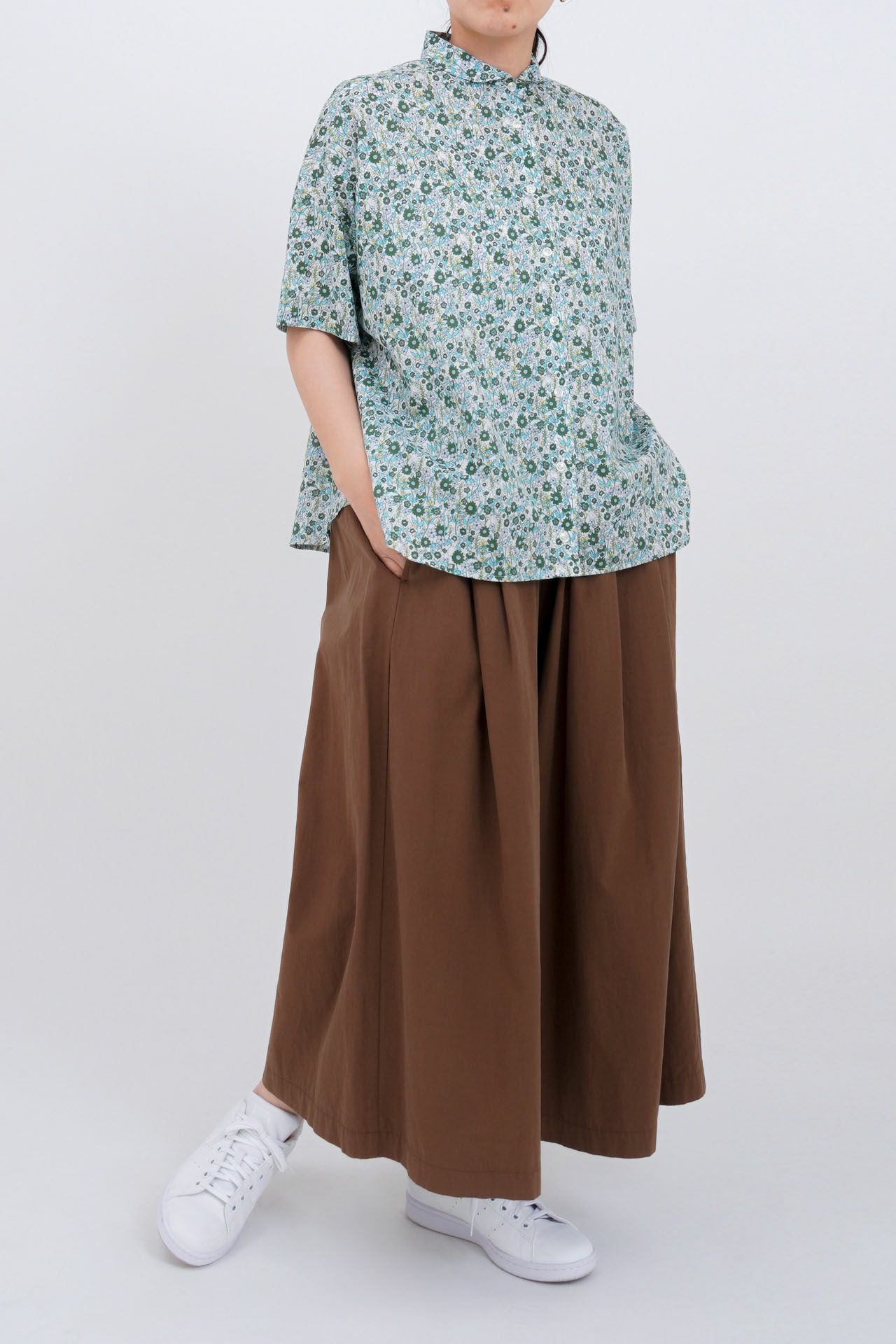 ☆floral raicho プチカラーシャツ | marble SUD(マーブルシュッド