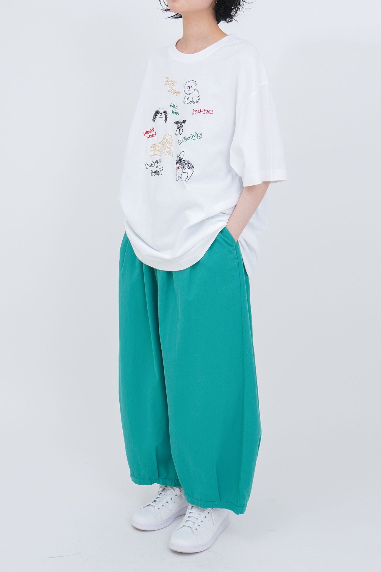 WHITE/model:158cm(Lサイズ着用)