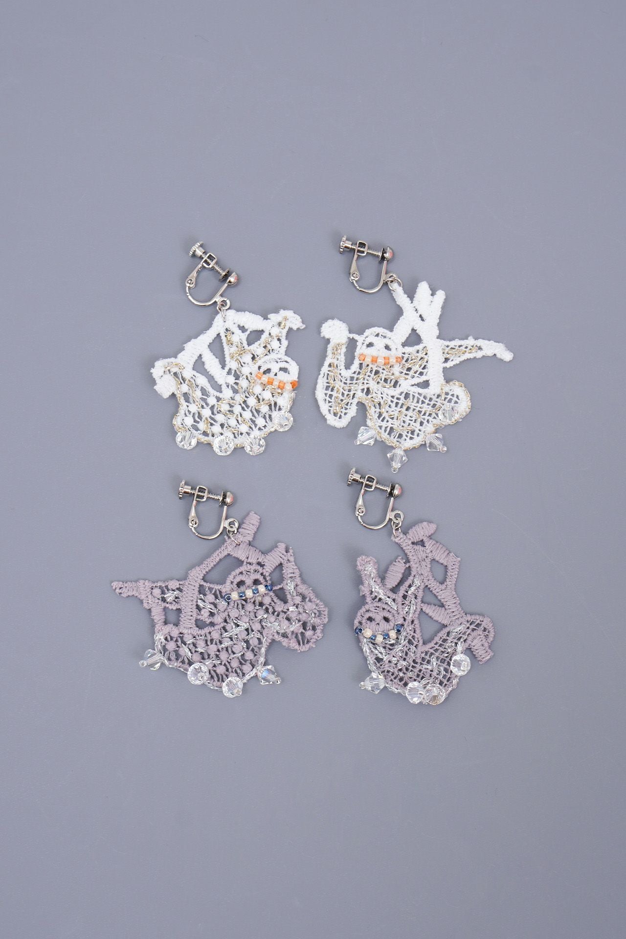ナマケモノレース ピアス/イヤリング | marble SUD(マーブルシュッド