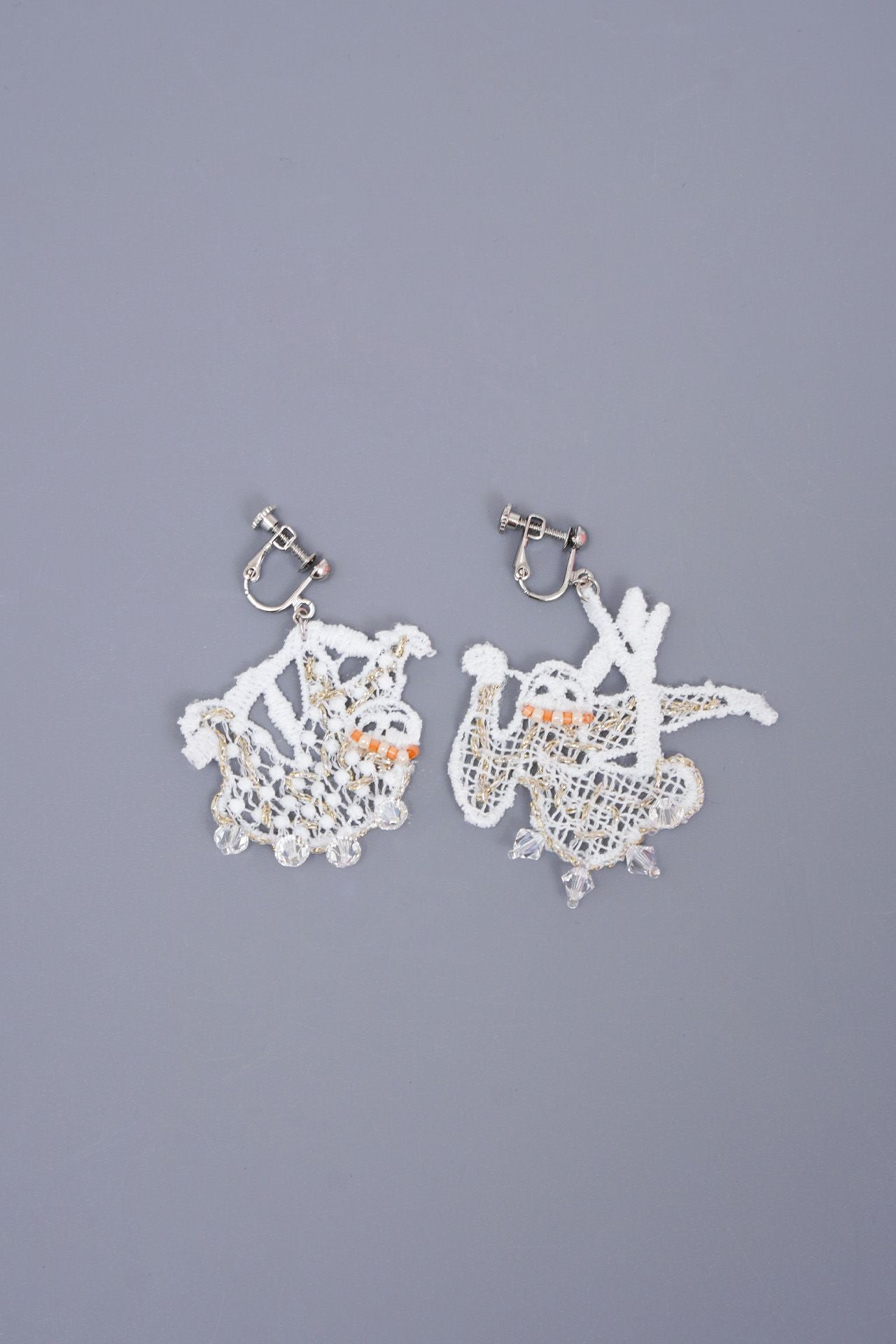 ナマケモノレース ピアス/イヤリング | marble SUD(マーブルシュッド