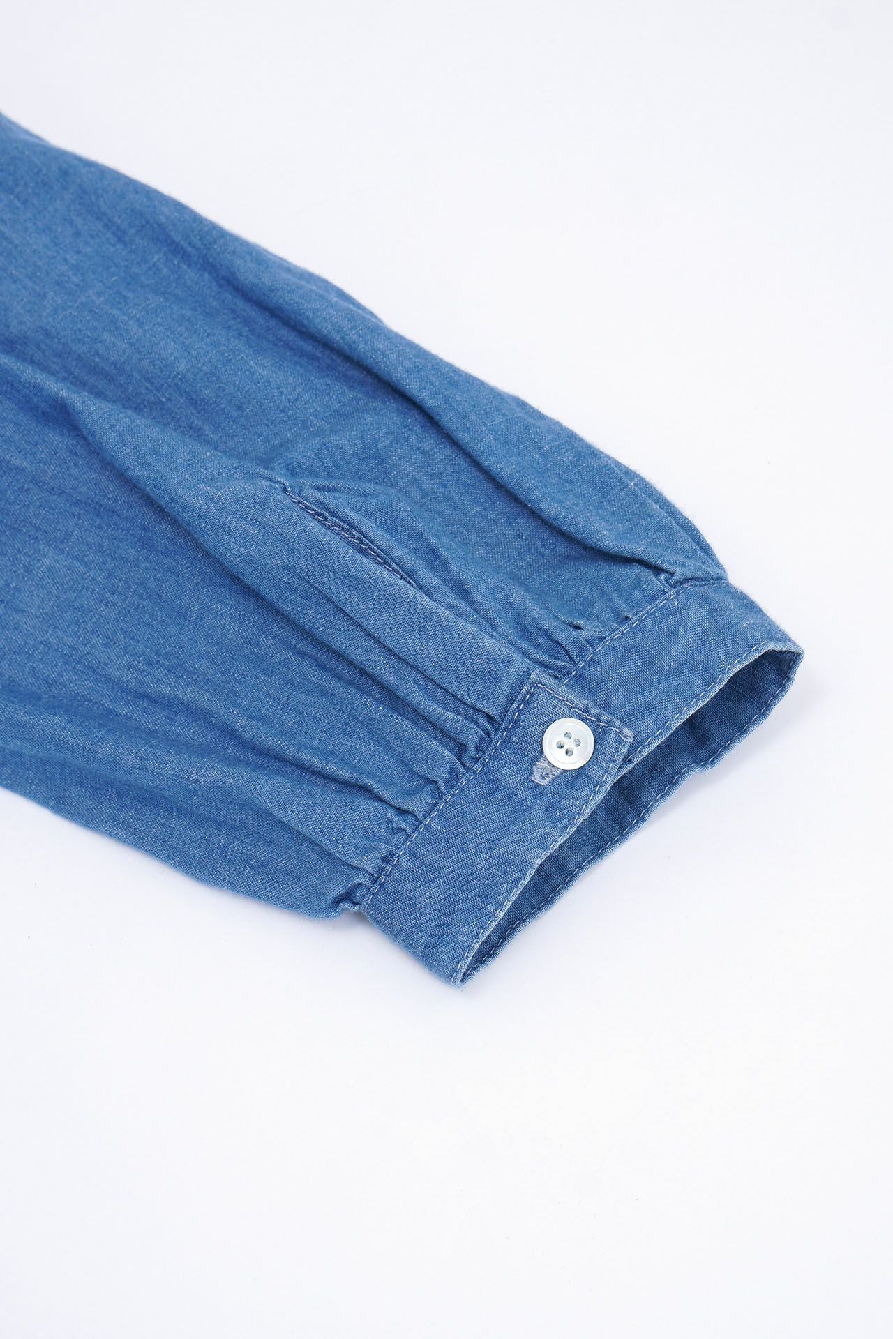 Stella maccartny デニム フリル ブラウス Stella McCartney Bouclé Denim Shirt | Blue | FARFETCH