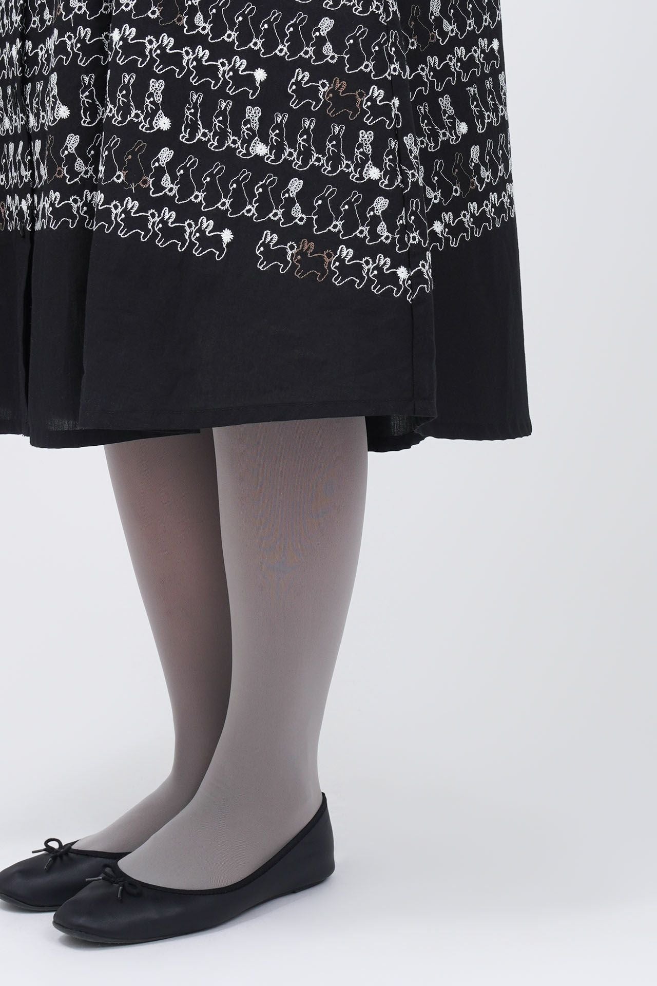 うさぎLOTS フレアシャツワンピース | marble SUD(マーブルシュッド