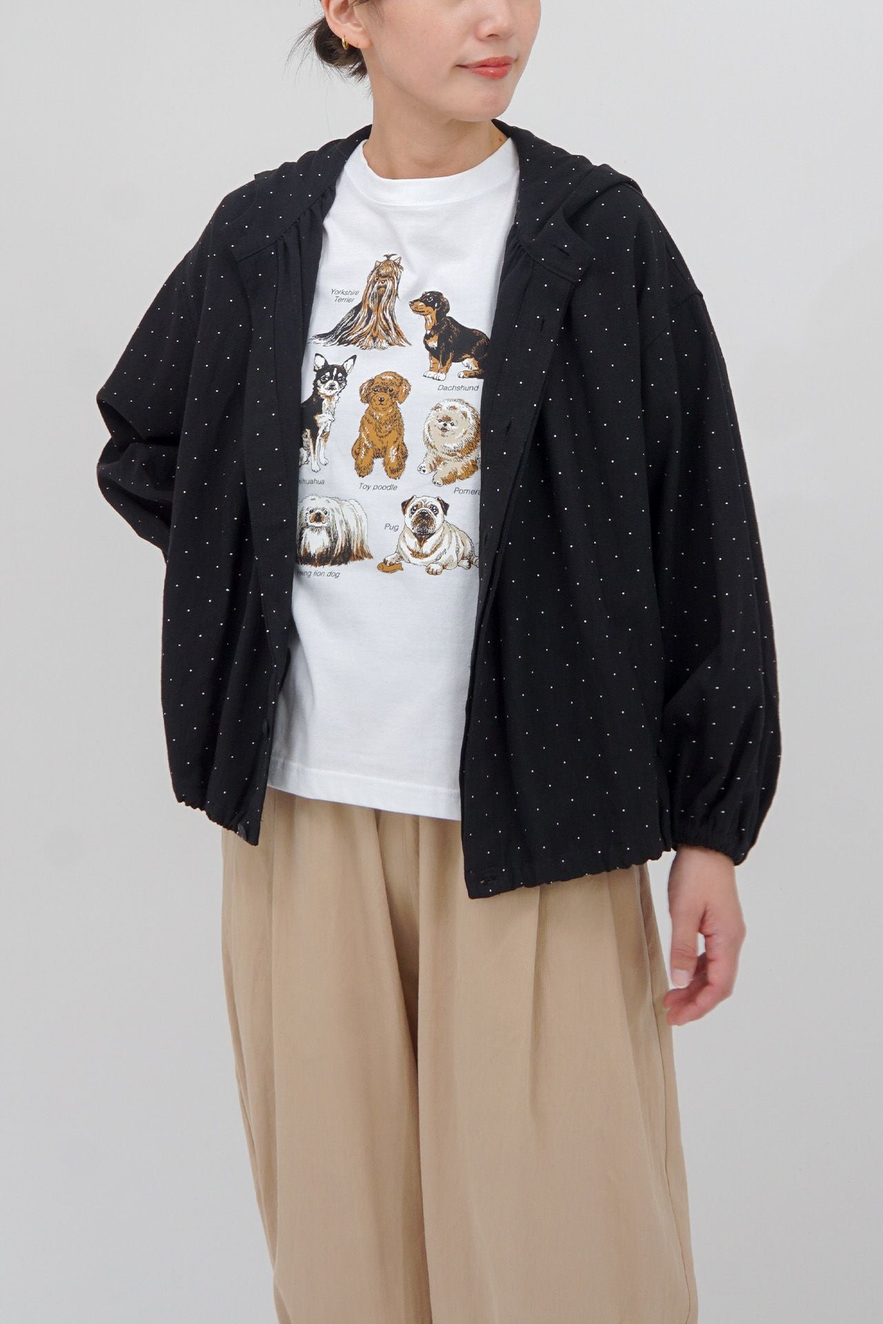 Marble Sud メルトン Looseジャケット ブラウン ライトアウターを重ねて | marble SUD マーブルシュッド