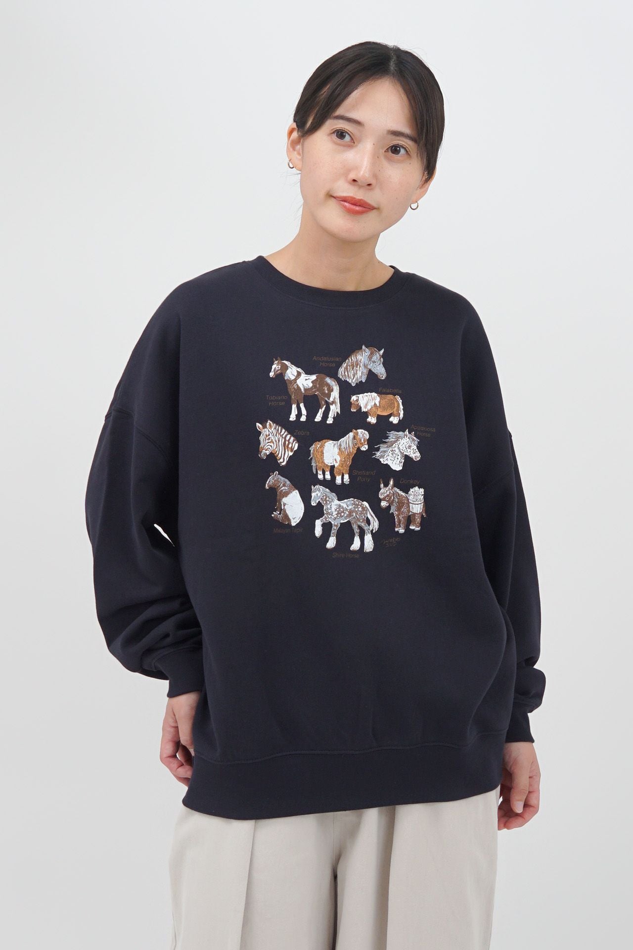 Zukan Horse LONG SWEAT | marble SUD(マーブルシュッド)公式通販