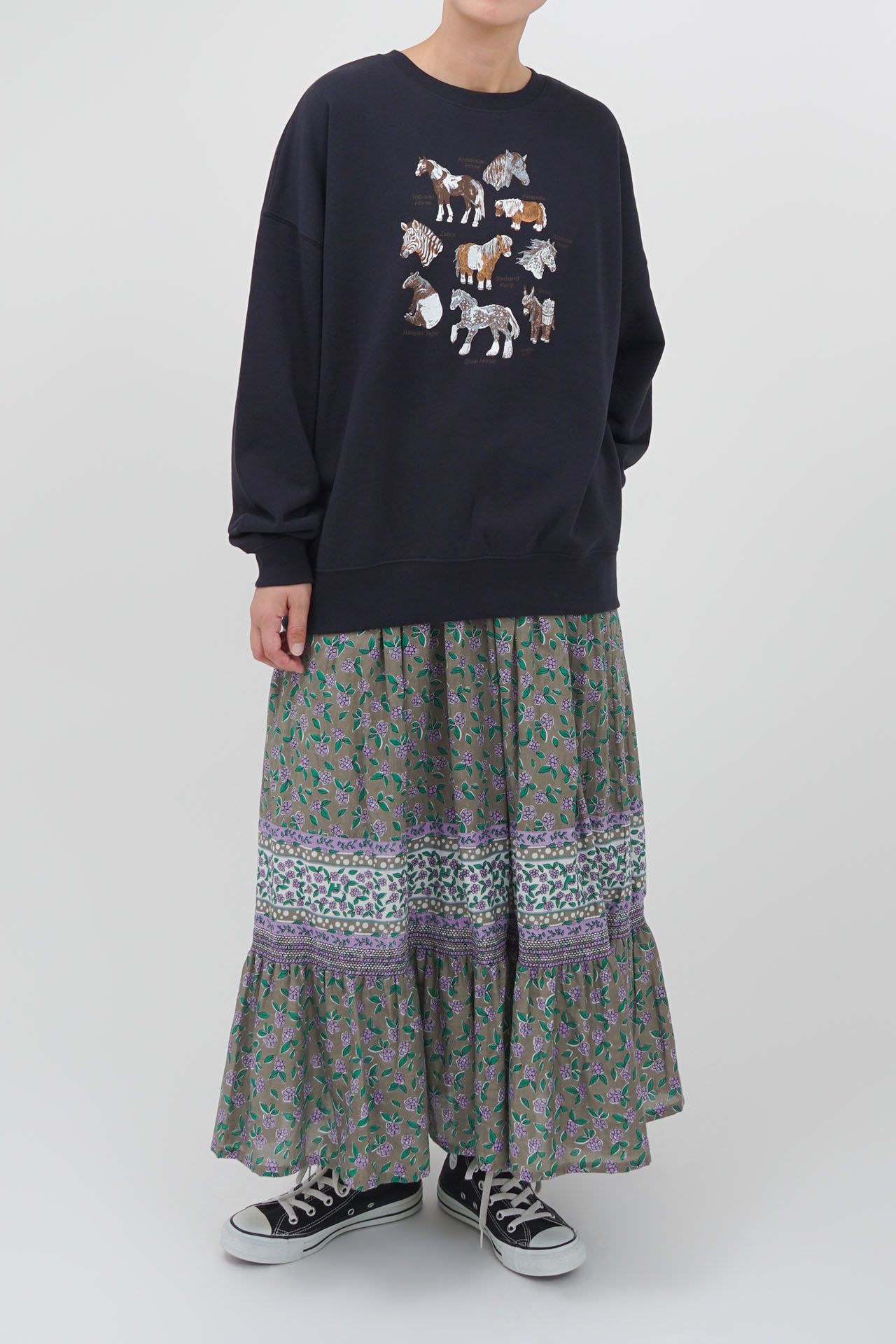 mable sud 新作新品☆USA LONG SWEAT Zukan Horse LONG SWEAT | marble SUD(マーブルシュッド)公式通販