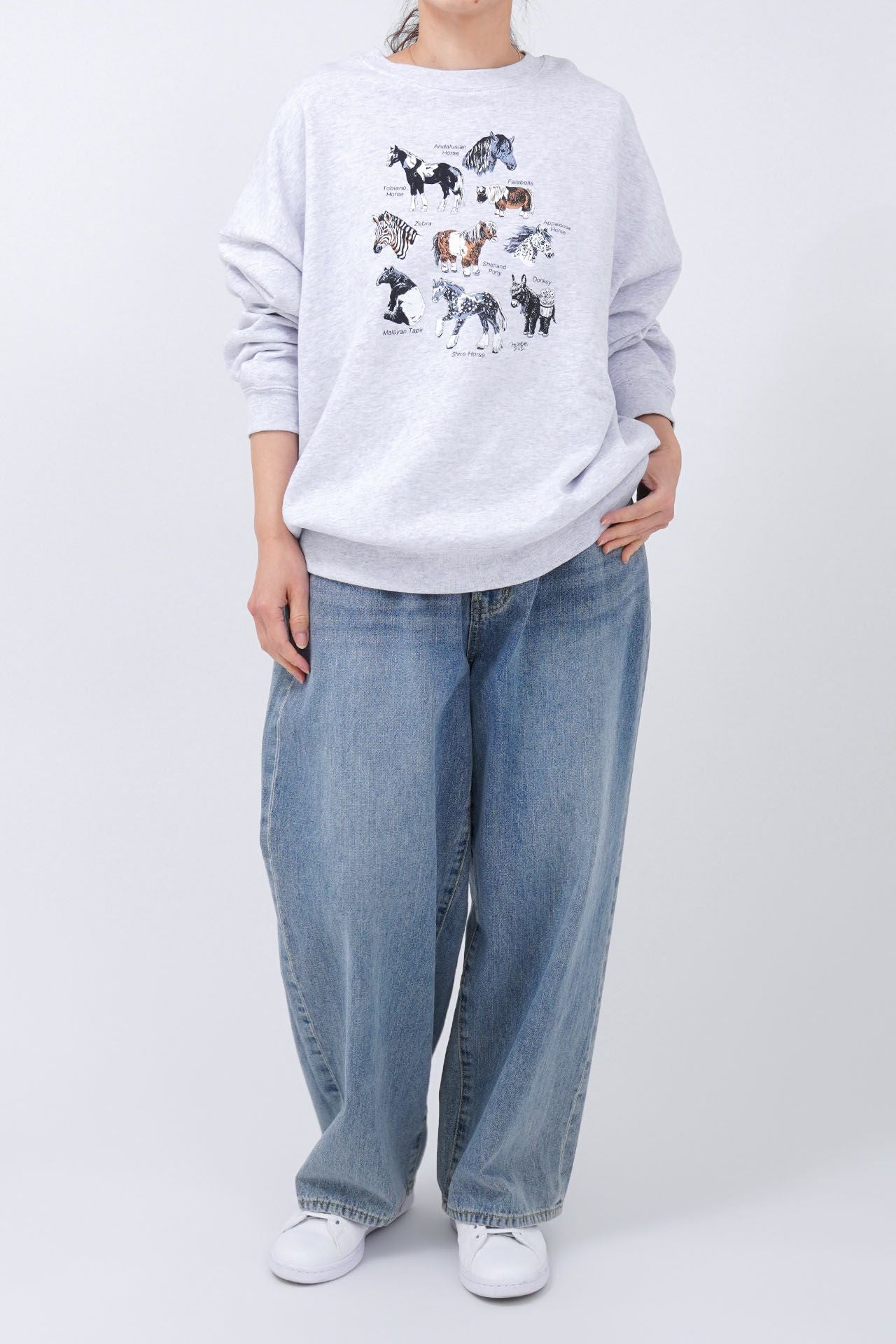 Zukan Horse LONG SWEAT | marble SUD(マーブルシュッド)公式通販