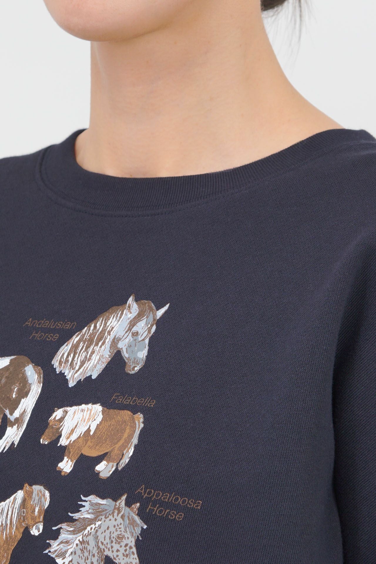 Zukan Horse LONG SWEAT | marble SUD(マーブルシュッド)公式通販