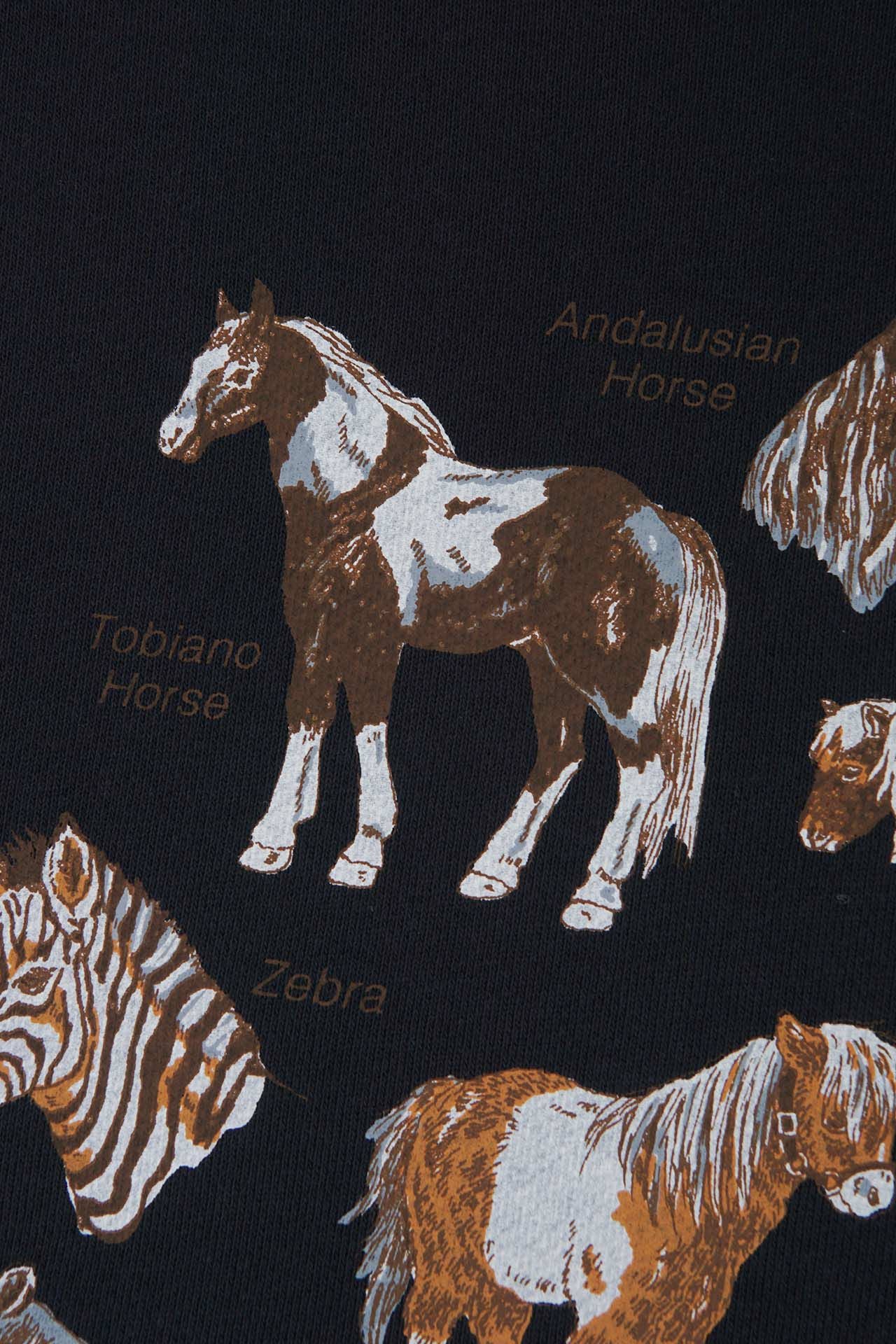 Zukan Horse LONG SWEAT | marble SUD(マーブルシュッド)公式通販