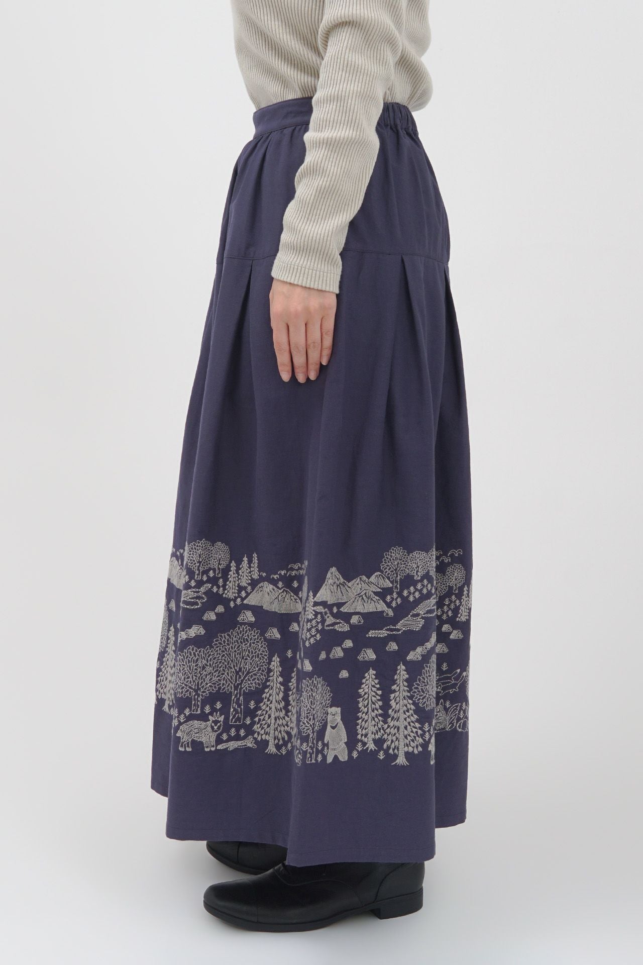 EMB Shirakawago ヨークスカート | marble SUD(マーブルシュッド)公式通販