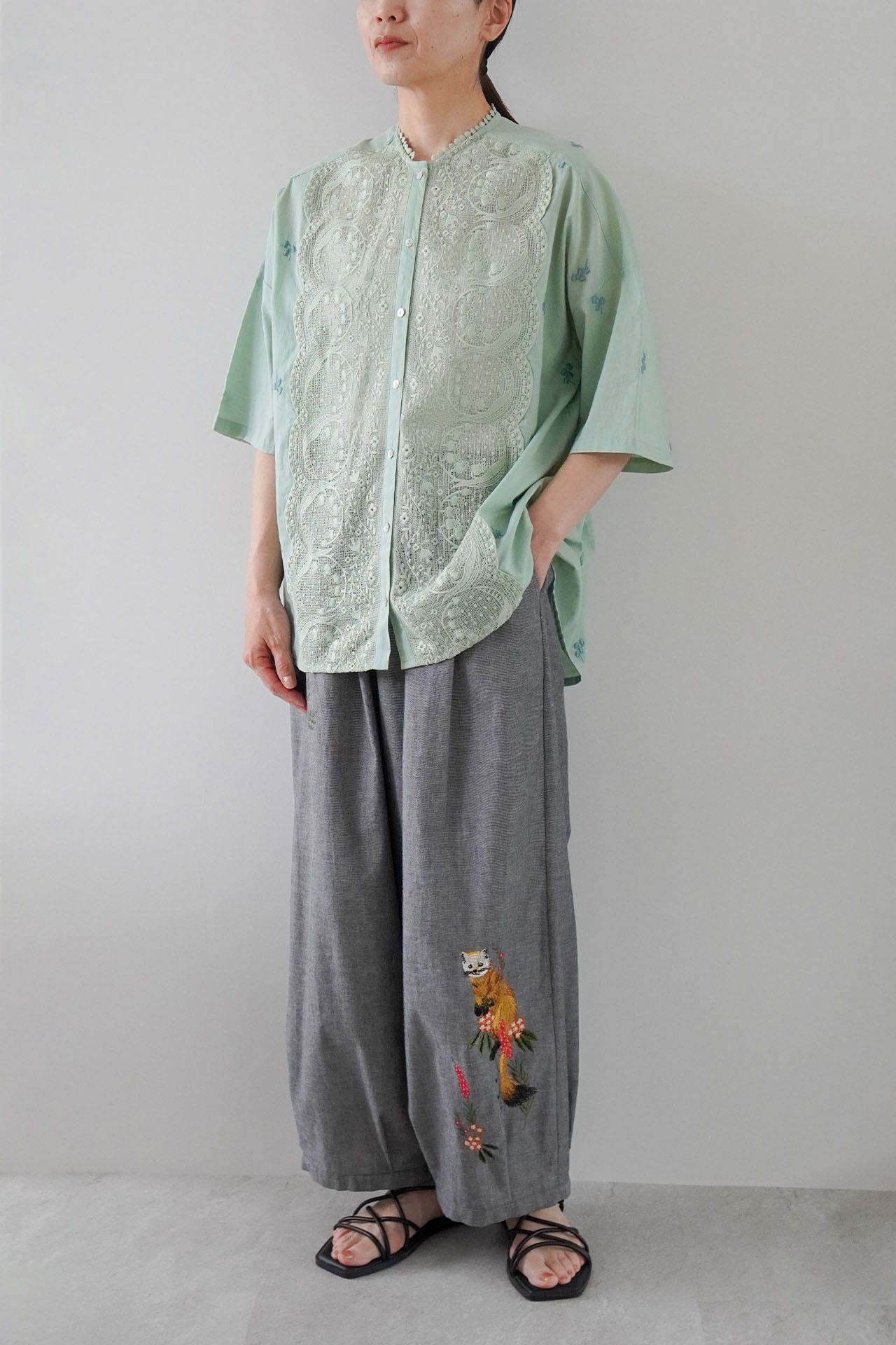 EMB ten スソタックボリュームパンツ | marble SUD(マーブルシュッド