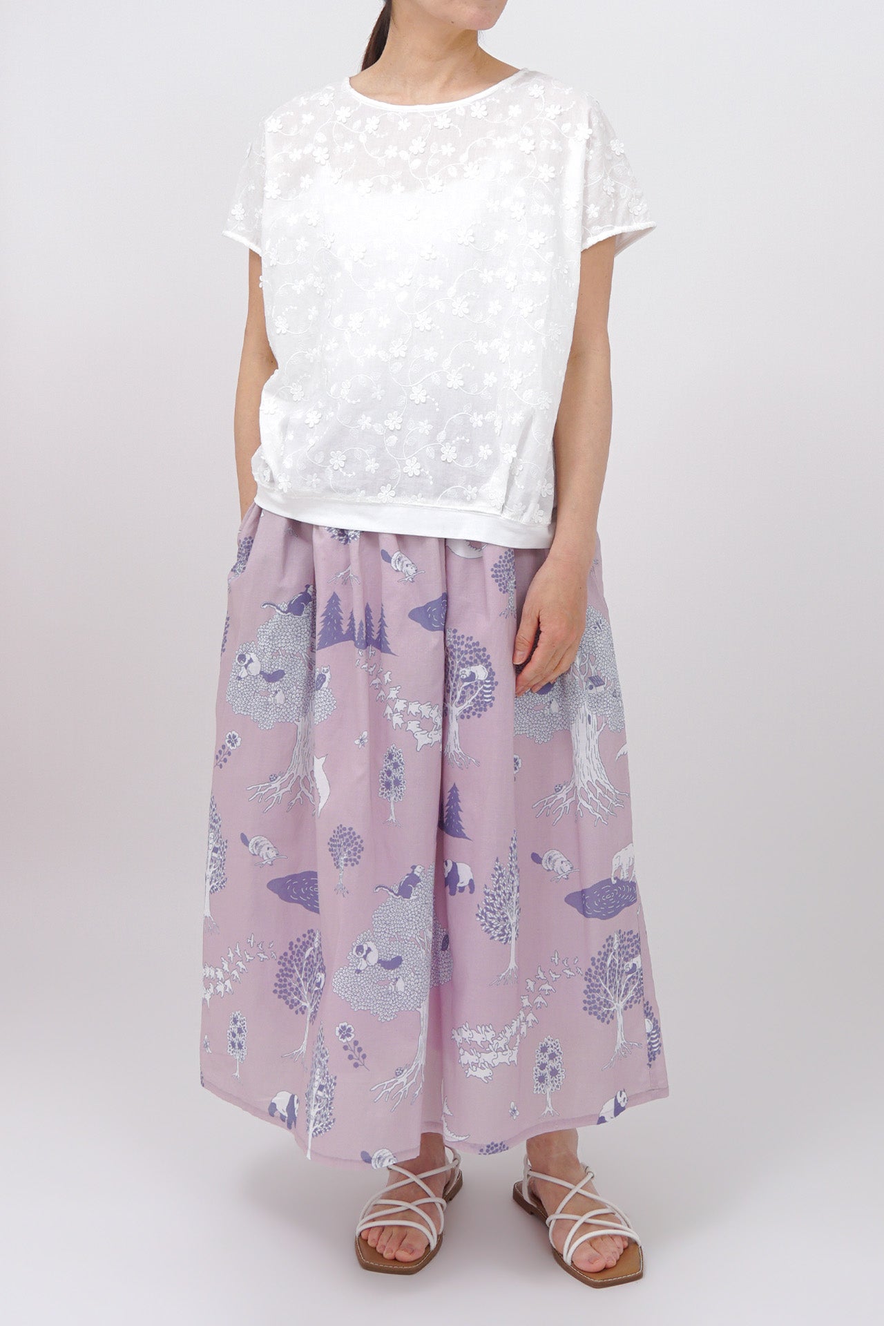 WHITE/model:161cm