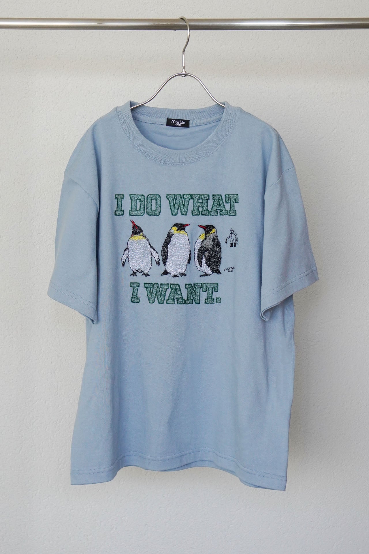 美品 マーブルシュッド marble sud EMB パンダ L/S TEE 刺繍コットン長袖Tシャツ グリーン/日本製 ロンT トップス【2400014453676】 美品 マーブルシュッド marble sud EMB パンダ L/S TEE 刺繍コットン