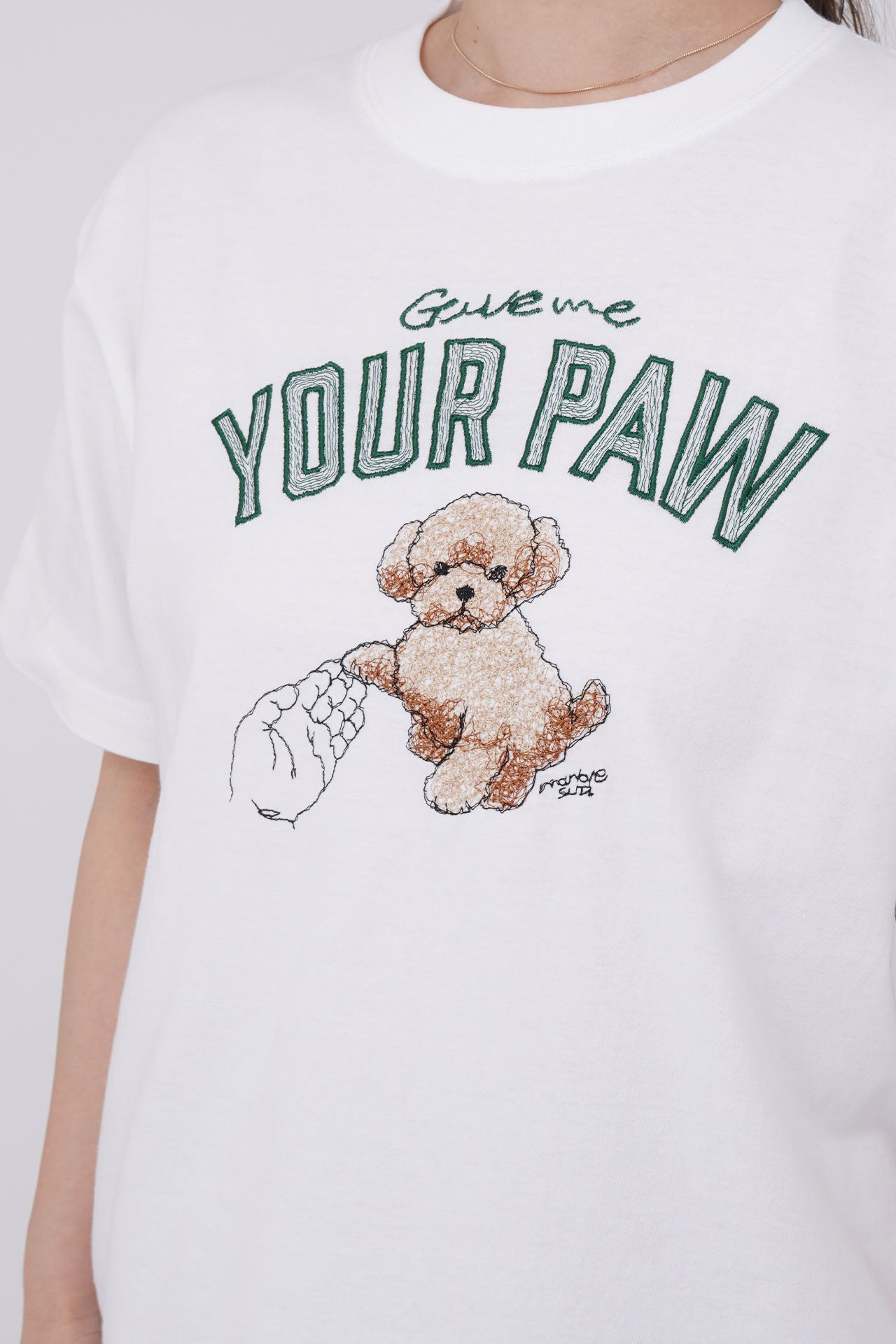 再入荷】EMB paw Tシャツ | marble SUD(マーブルシュッド)公式通販