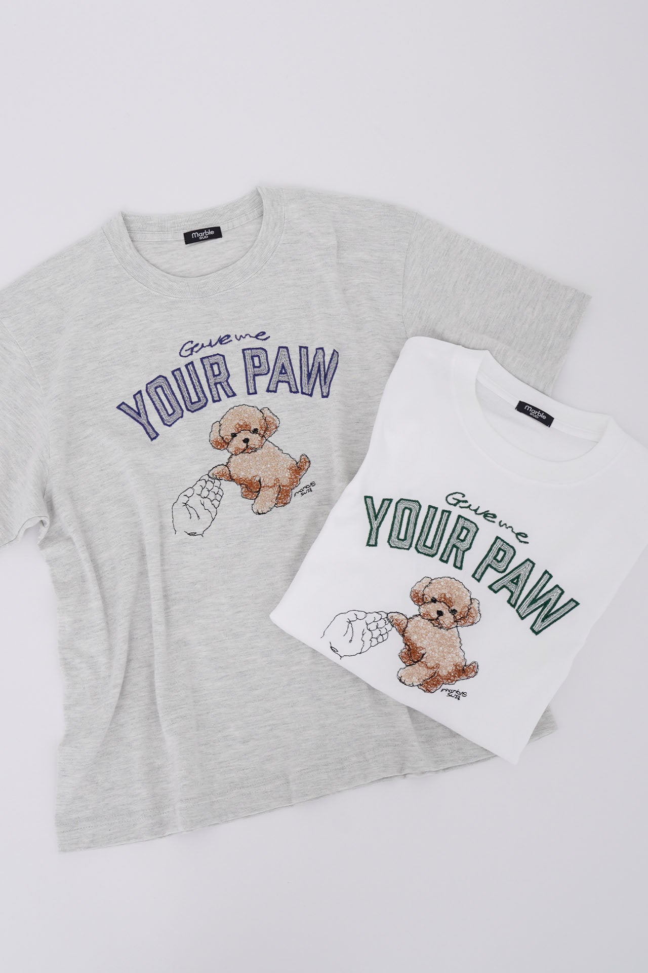 再入荷】EMB paw Tシャツ | marble SUD(マーブルシュッド)公式通販