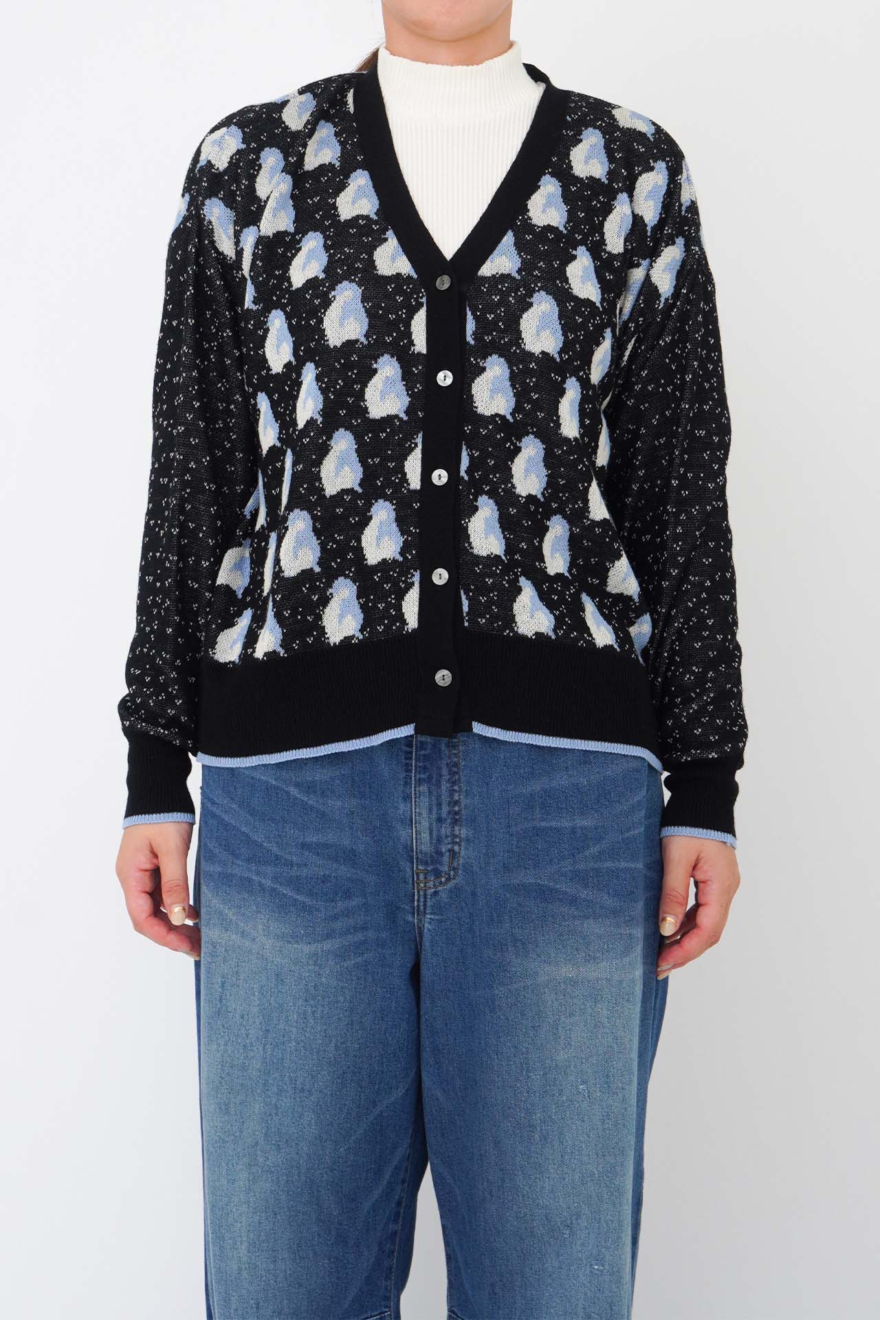 knit penguin Vカーデ | marble SUD(マーブルシュッド)公式通販