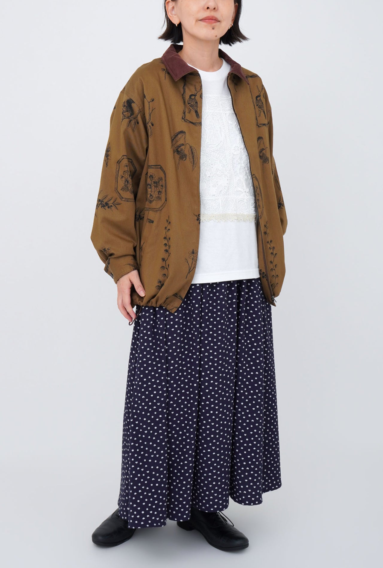 BROWN/model:158cm